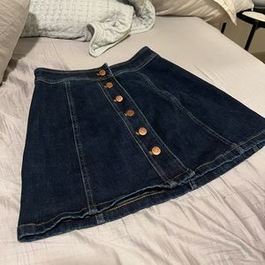 Jean skirt with front buttons from Madewell